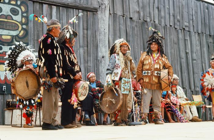 Indian Days, Capilano, Chief Baker (right), August 1966